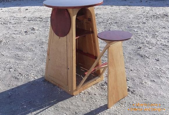 Модулна сгъваема маса със седалки