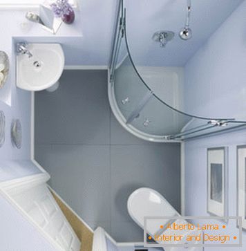 Интериорен дизайн в компактна баня