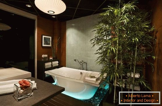 Осветление за баня в азиатски стил