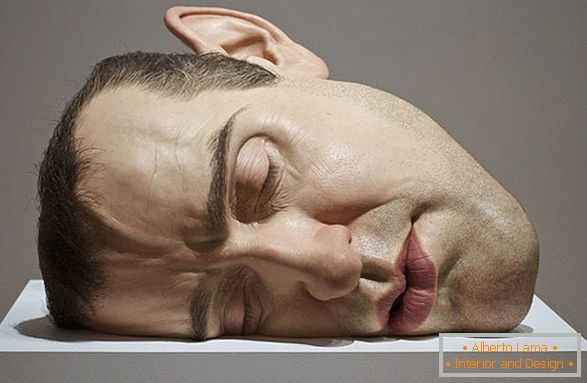 Скулптура на главата на човек, Рон Маек