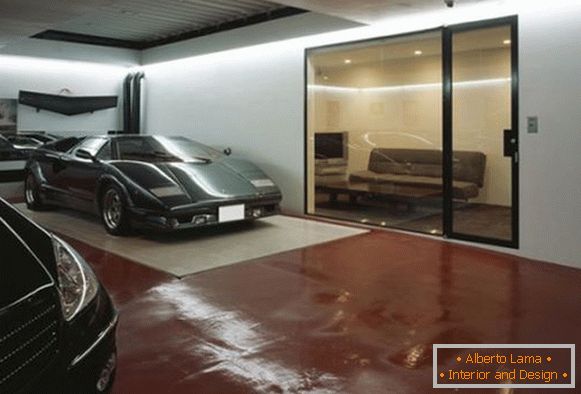 Изящен гараж за луксозни автомобили