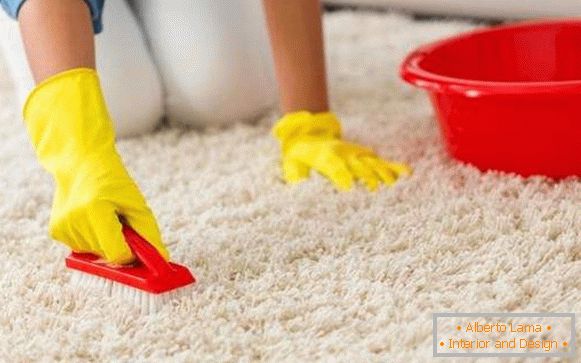 как да почистите бял килим у дома, снимка 60