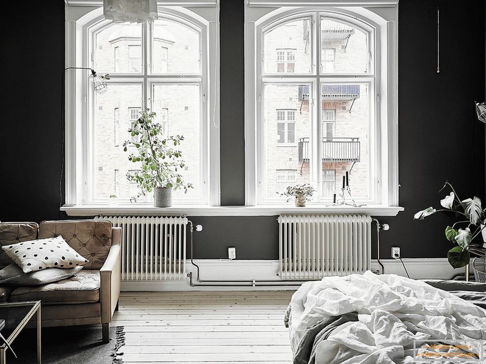 Черно-бял дизайн на помещения