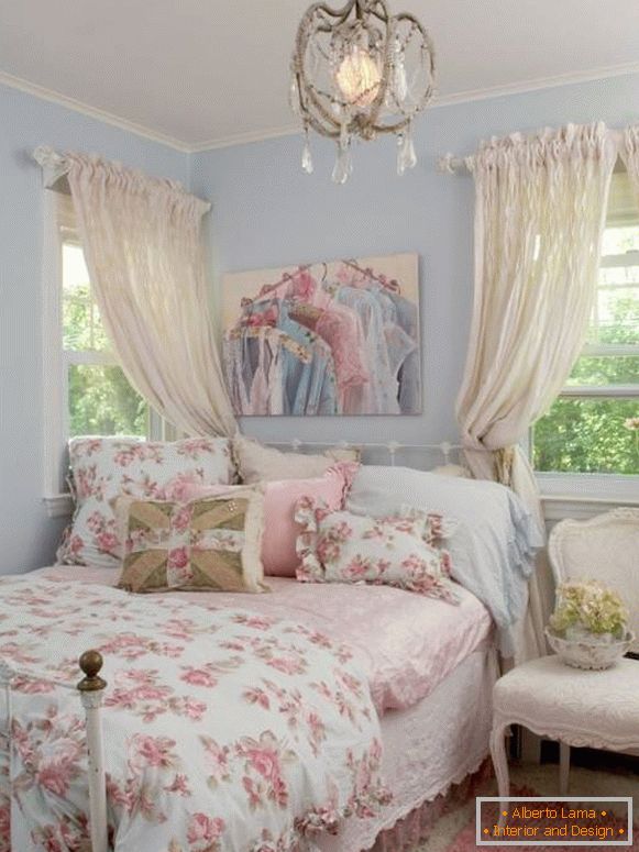 Интериор на спалнята в модерни цветове 2016
