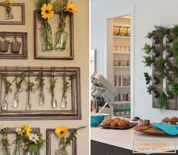 Декор на кухненски стени с растения