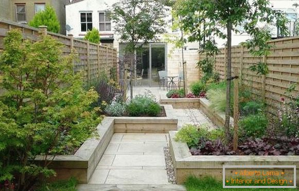 Идея за озеленяване и оформяне на двора на частна къща