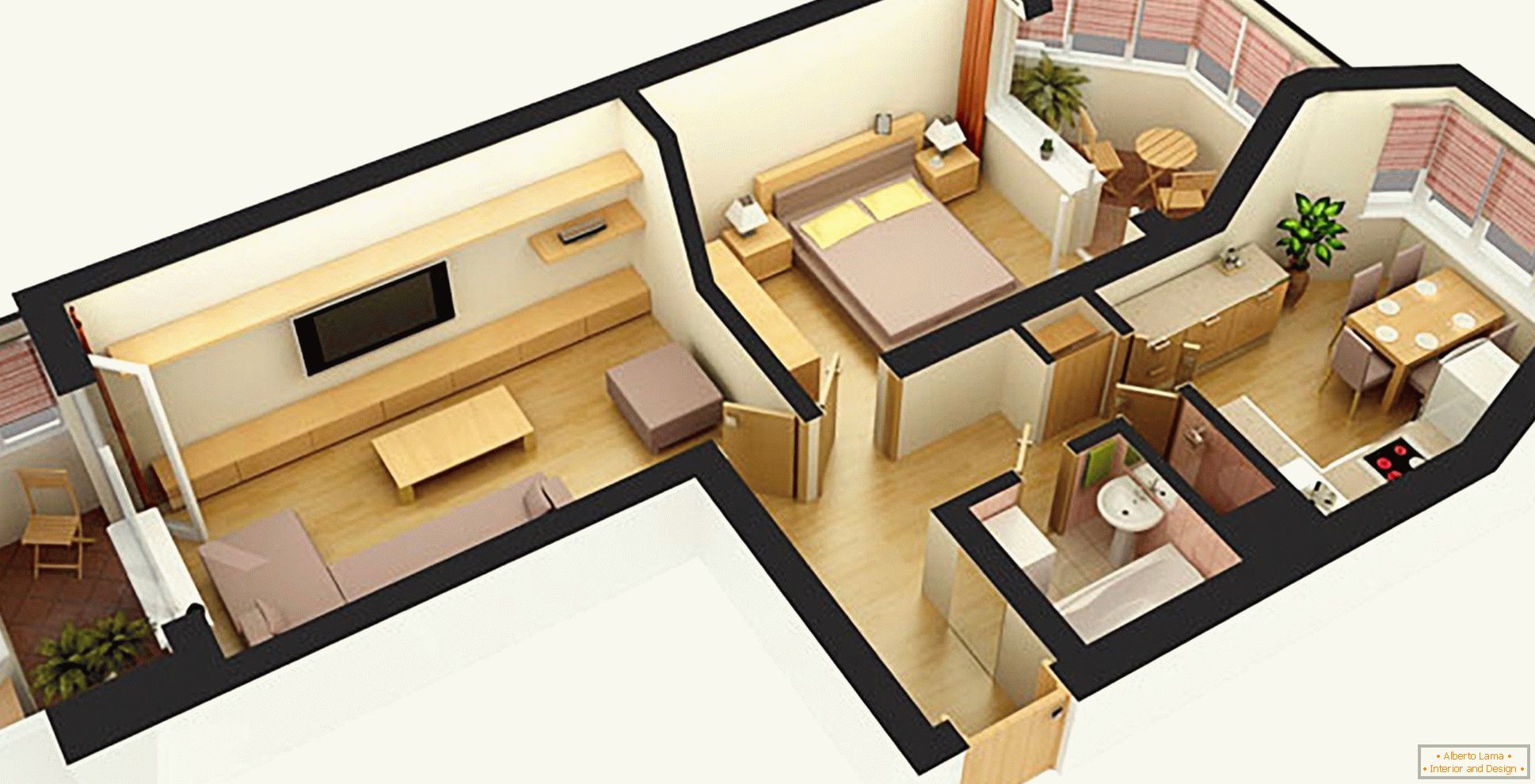 3D апартамент апартамент
