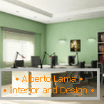 Бяло и зелено оцветяване в дизайна на стаите