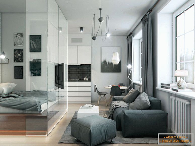 Дизайн на апартамент от 40 квадратни метра. м.