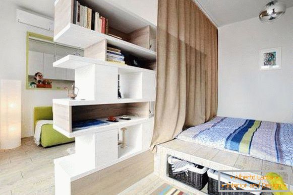 Как да уредим мебели в едностаен апартамент Снимка
