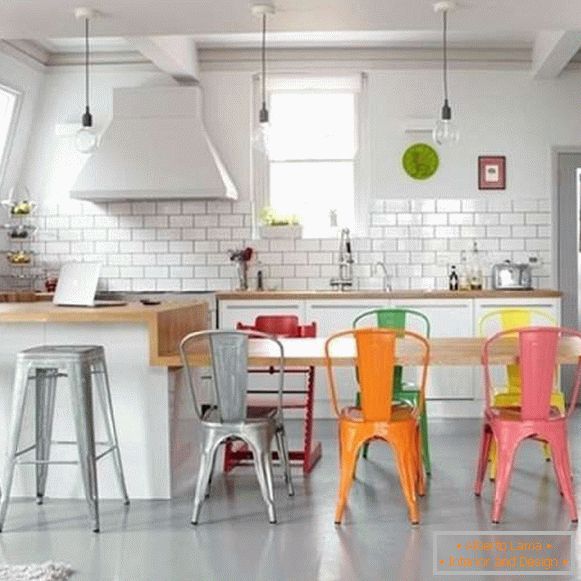 дизайнерски пластмасови столове за кухнята, снимка 13