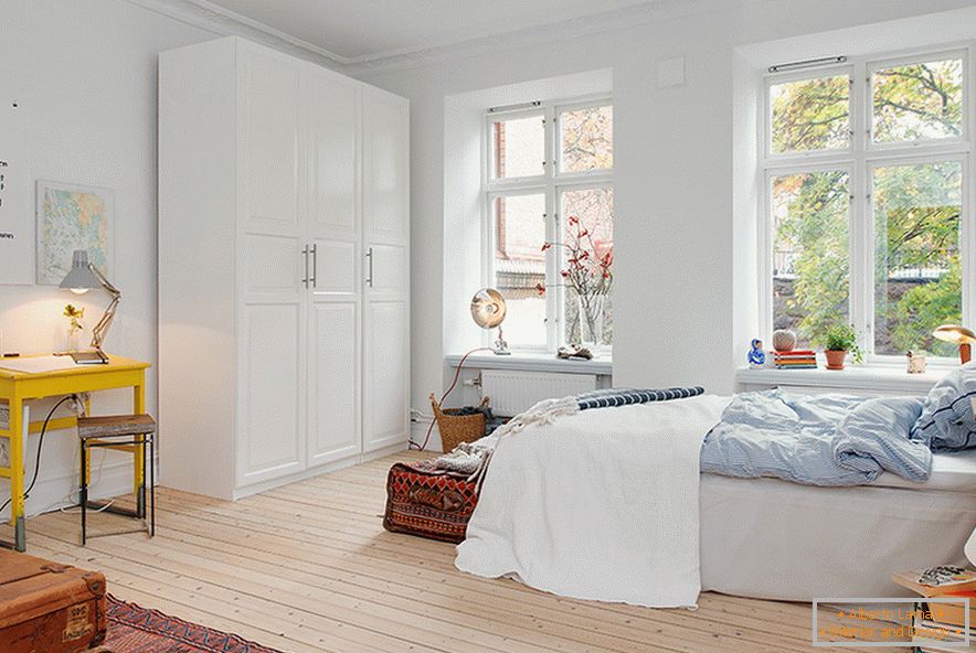 Едностаен апартамент в Гьотеборг, проектиран от шведски дизайнери