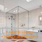 Бели мебели в дизайна на банята
