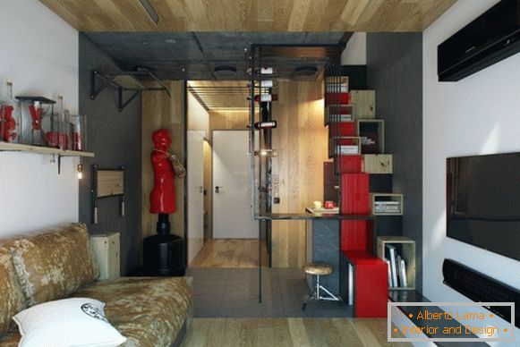 Стилен дизайнерски апартамент с площ от 18 кв. М