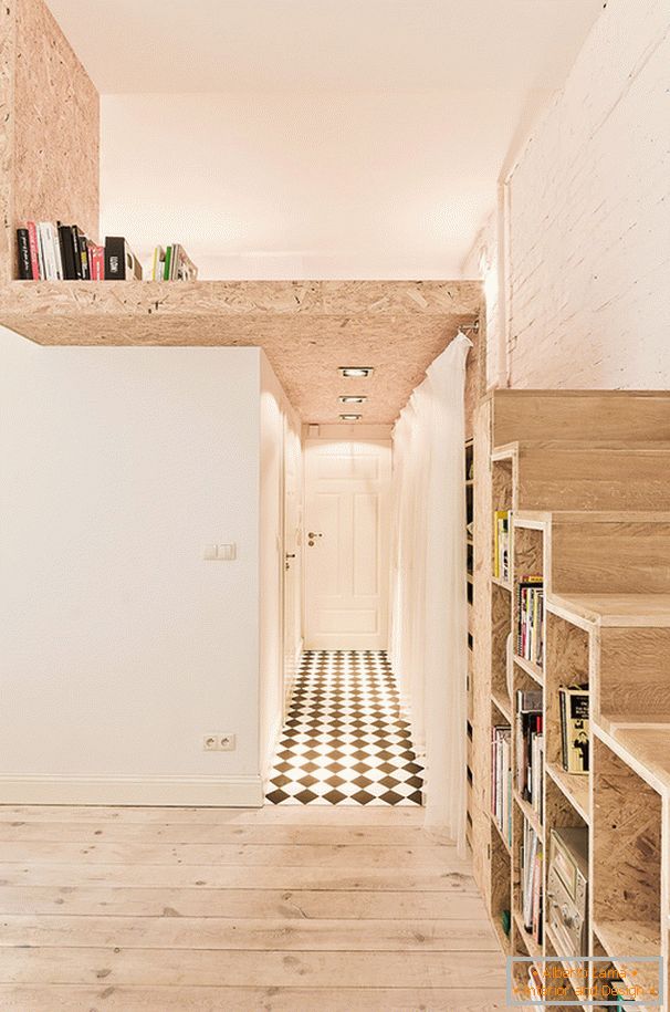 Интериорен дизайн на малък апартамент в Полша
