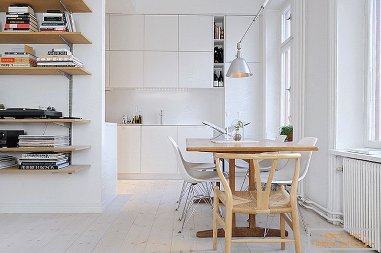 Трапезария на луксозни малки апартаменти в Швеция