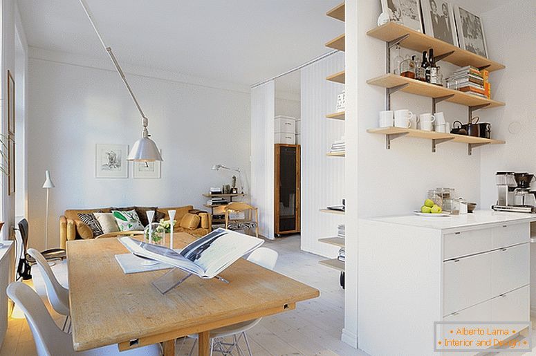 Трапезария на луксозни малки апартаменти в Швеция