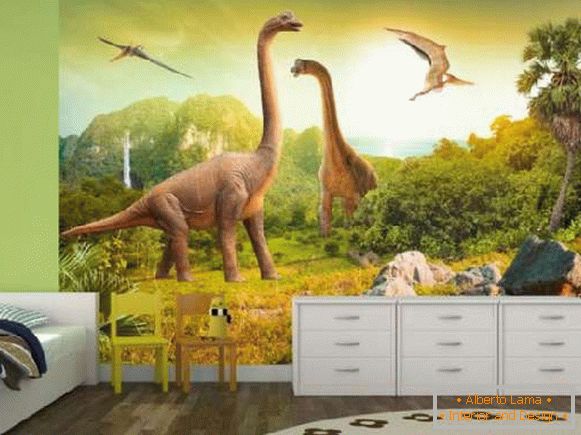 динозавър тапети в детска стая, снимка 46