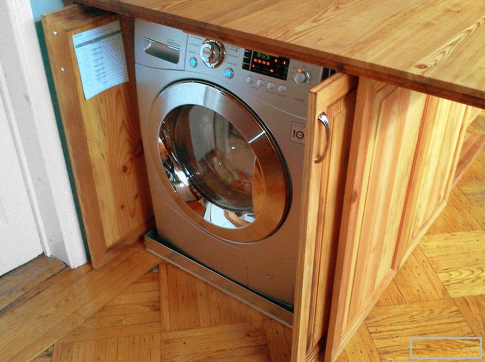 Пералня в кухненски интериорен дизайн