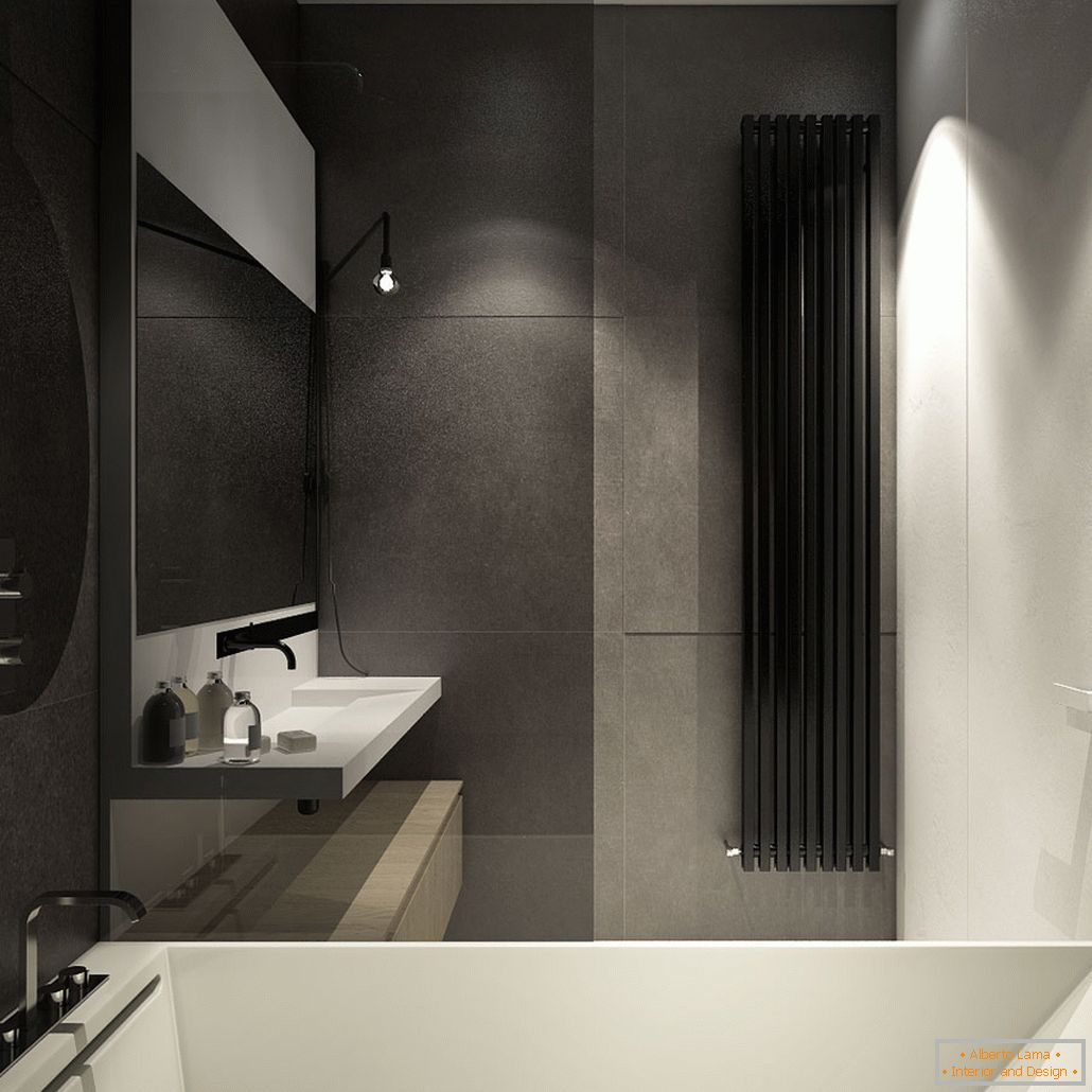 Дизайн на банята за малък апартамент в таванско помещение - фото 3