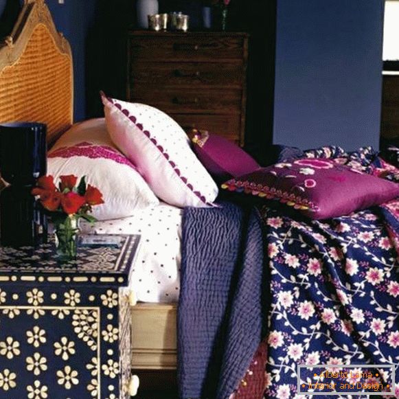 decorirovanie спални-In-marokkanskom-стил