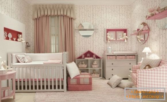 Интериор за стая за новородено бебе, снимка 49