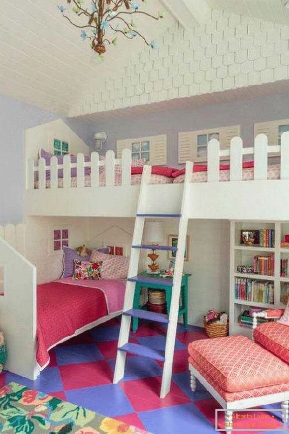 интериор на детска стая с двуетажно легло, снимка 39