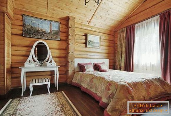 интериор в спалня в дървена къща, снимка 38