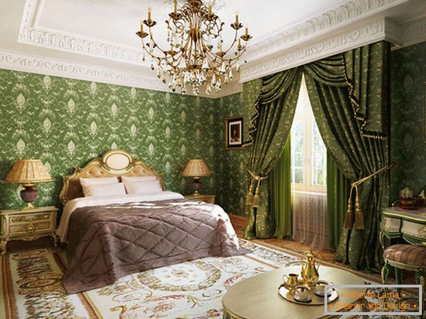 дизайн на спалня в английски стил