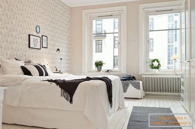 спалня в скандинавски стил
