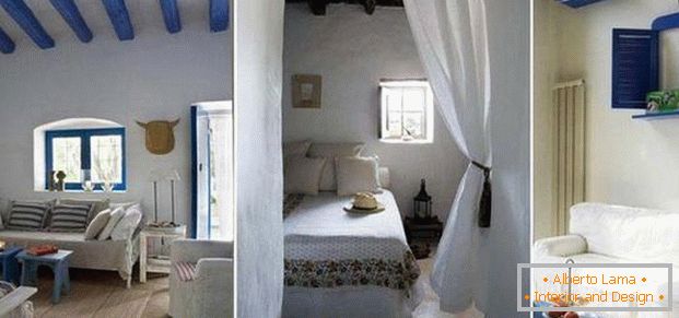 дизайн на спалня в средиземноморски стил