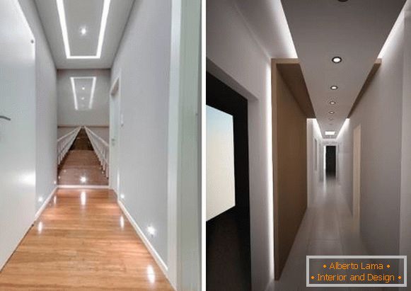 LED осветяване на тесен коридор