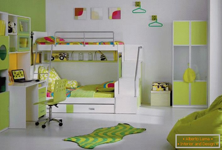 Ярък дизайн на детската стая