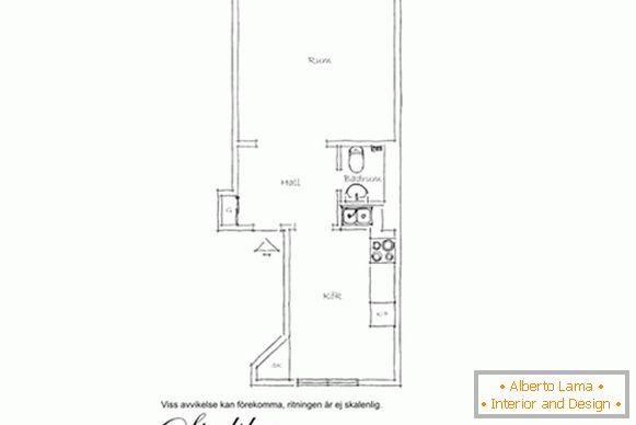 План на апартамент с малки размери
