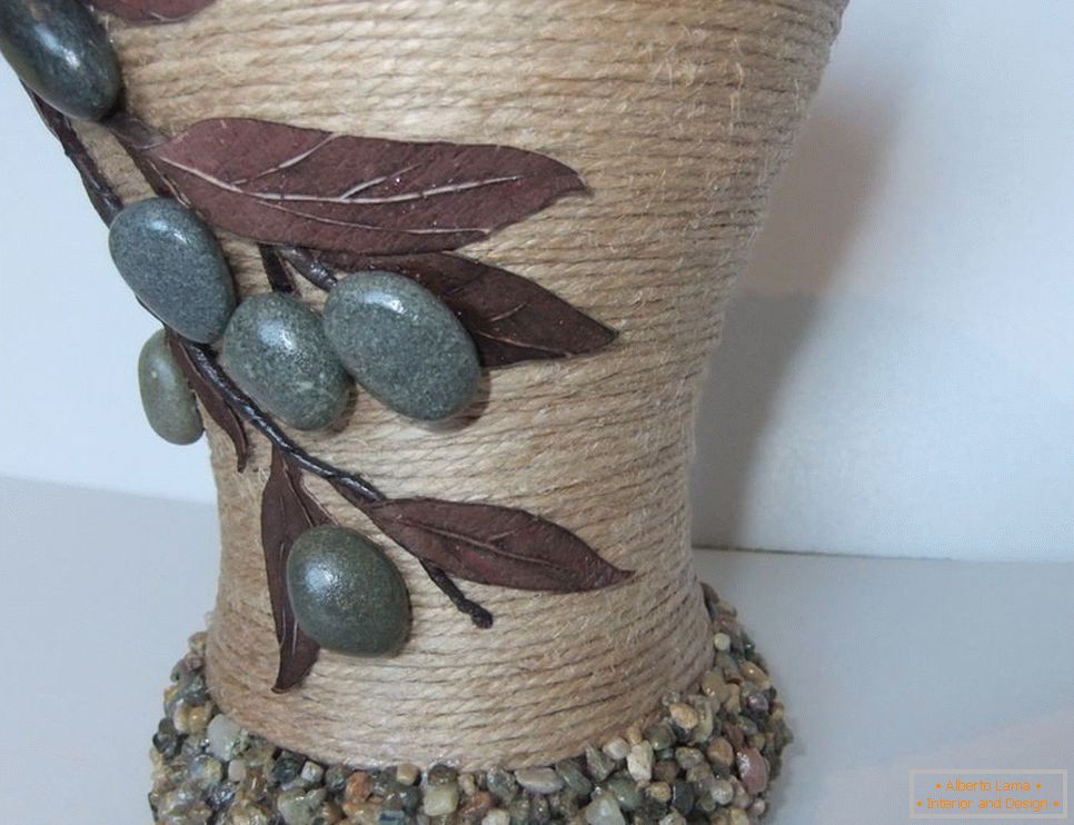 Декор на ваза с канап