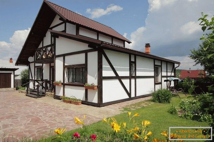 Малка къща в скандинавски стил привлича гледки със своята красота и селски шик.