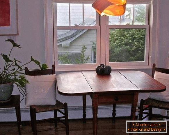 маса, кухня, сгъваема дървена, снимка 28