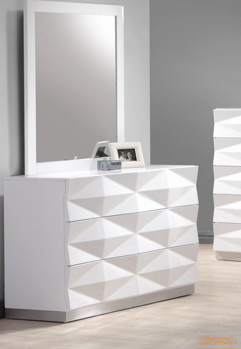мебели спалня-интериорни-идеи-огледални-скринове-и-съвременен, боядисана в бяло-дървени салон-с-декоративно-чекмедже-бяла рамка-огледално също-дълго салон-уникален двустаен-dressers- 840x1216