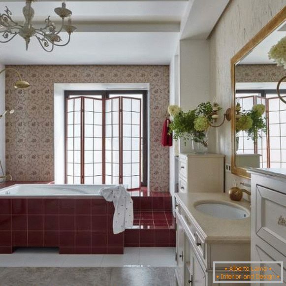 Най-красивите бани - луксозен дизайн в червено