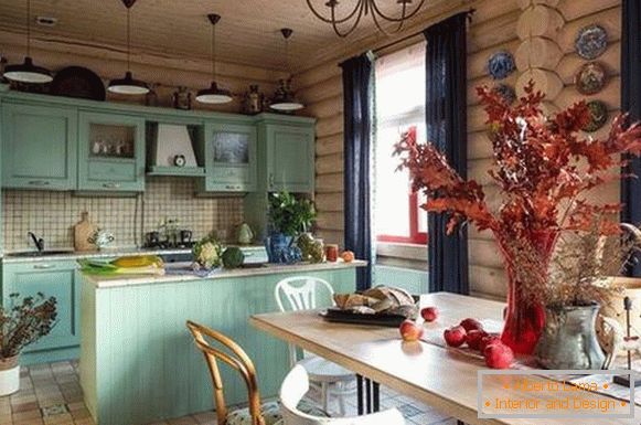 дървена кухня снимка 4