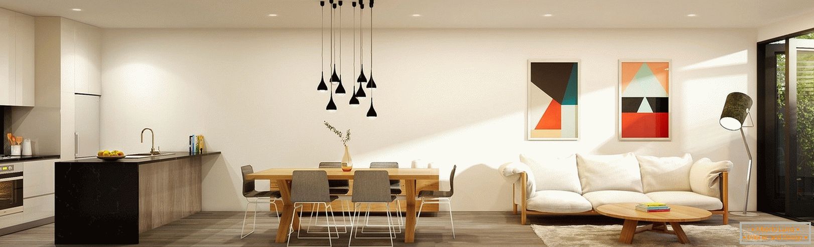 Интериорен дизайн студио апартамент от Lushviz