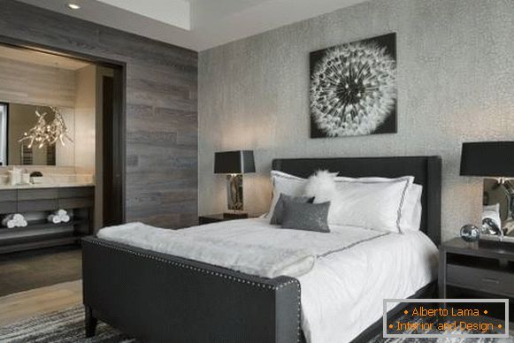 Текстуриран тапет за спалнята комбинирана снимка 2016