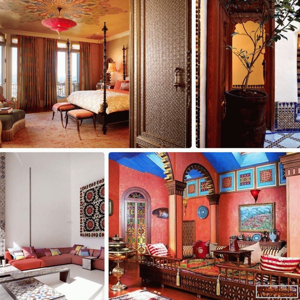 осветление и мебель для марокканского интерьера