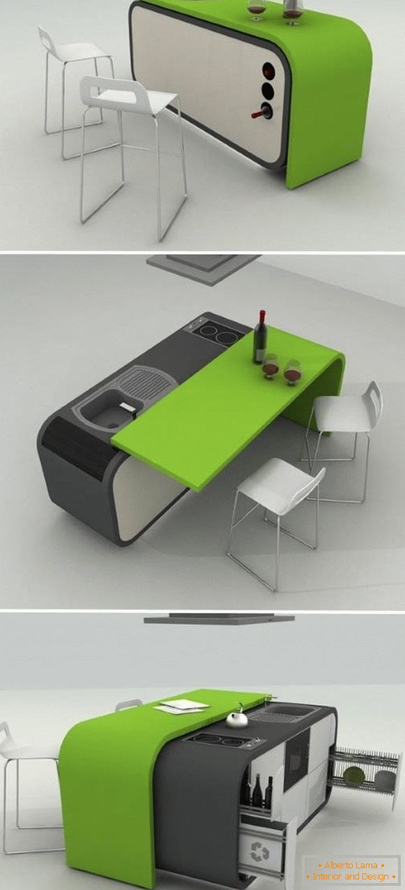 Интелигентен кухненски мебелен трансформатор