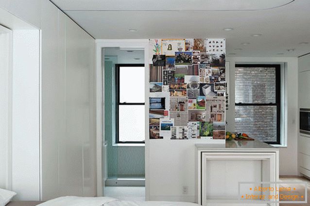Спалнята на мултифункционалния апартамент-трансформатор в Ню Йорк