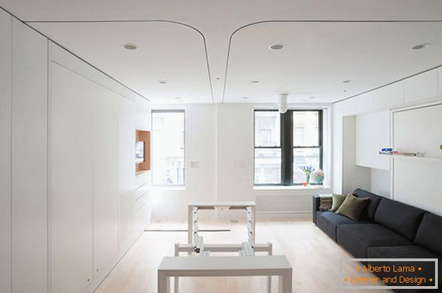 Вътрешен мултифункционален апартамент-трансформатор в Ню Йорк