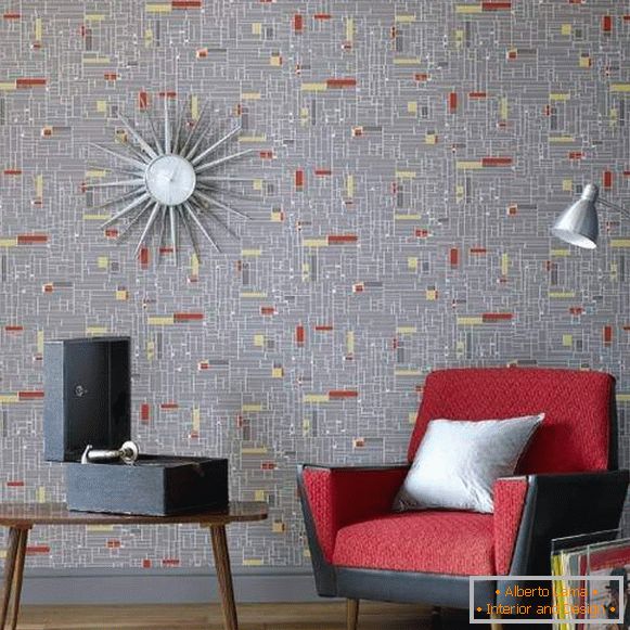 Модерен тапет за 2016 стени с геометрични мотиви