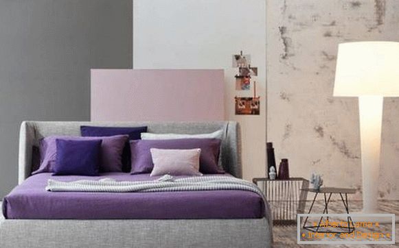 Спален дизайн 2017 - снимка в пастелни цветове