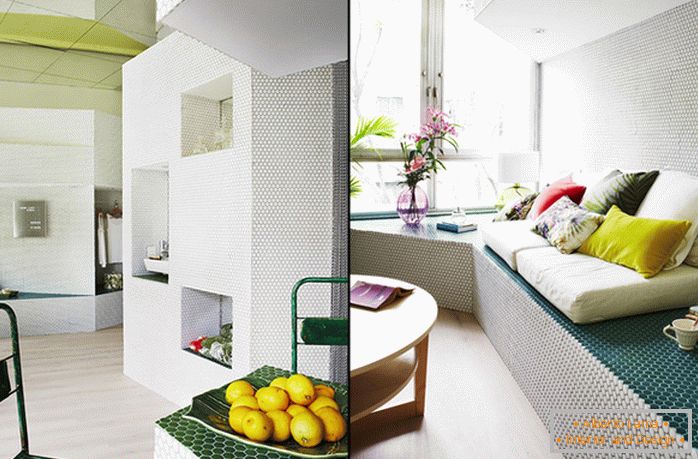 Мозаечен дизайн на малък апартамент - фото 3