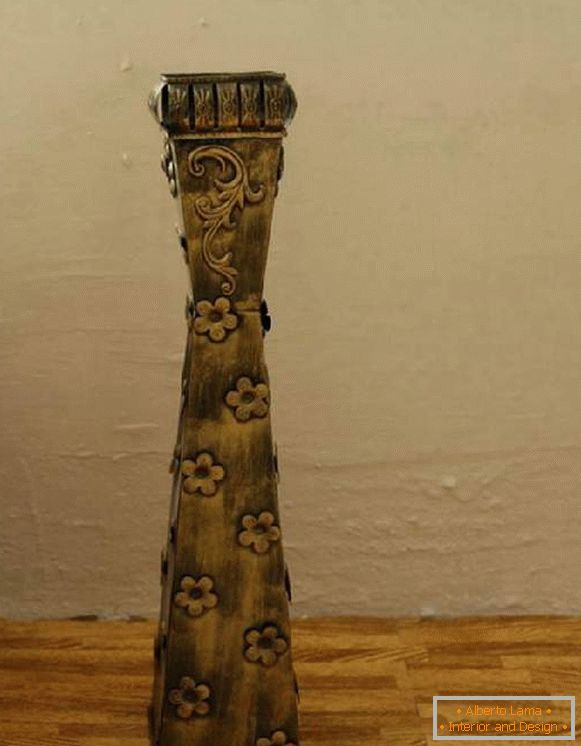 декор на подова ваза със собствените си ръце, снимка 55